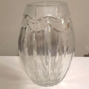 Oval Crystal Vase